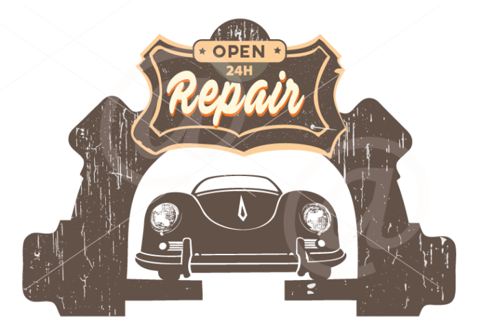 Vintage garage logo - Image 2